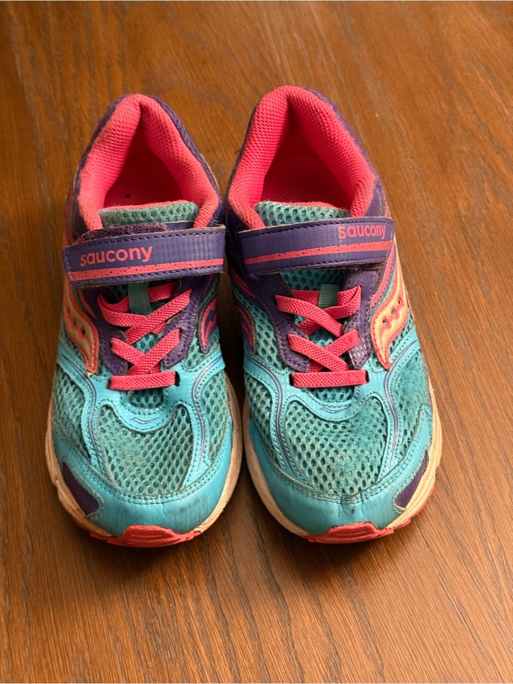 Saucony Cohesion 10 AC IN blue pink size 3